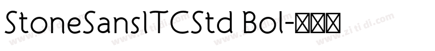 StoneSansITCStd Bol字体转换